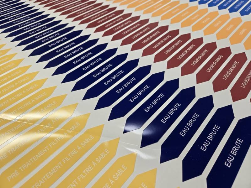 Sticker tuyauterie industrielle