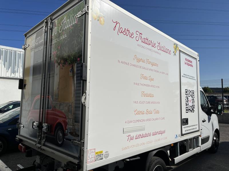 Flocage publicitaire sur véhicule 20m3