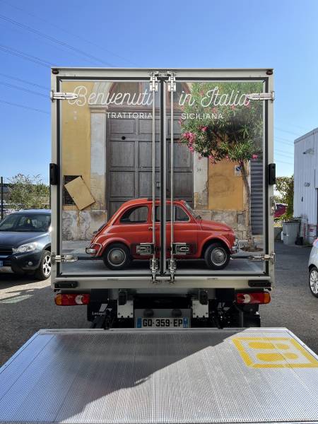 Flocage publicitaire sur véhicule 20m3