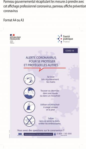 Sticker marquage sol Covid 19, ag-signalétique