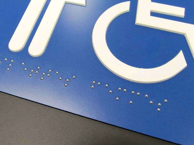 Signalétique accessibilité handicaps Lyon 69 - Rhône-Alpes